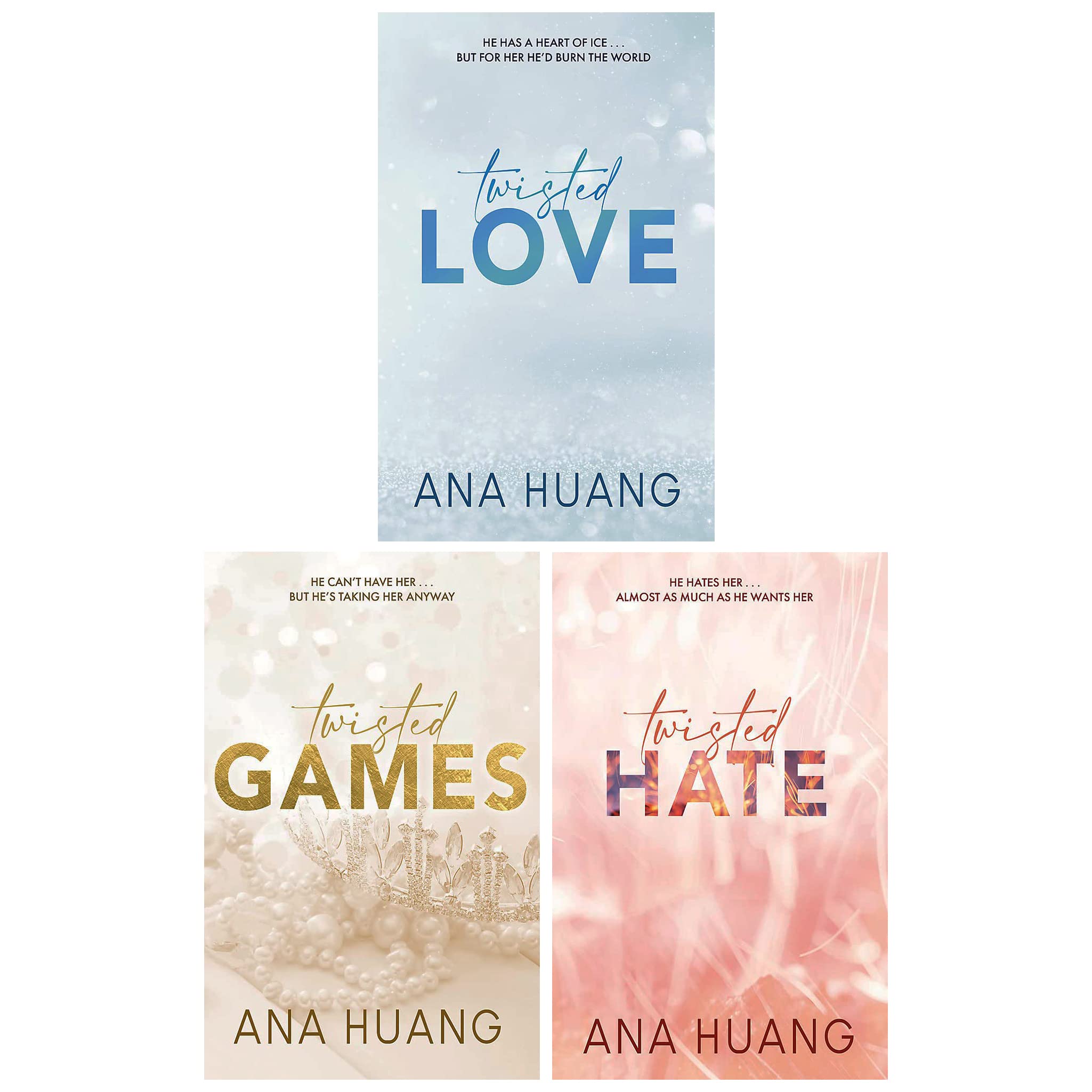 Twisted Series 3 Books Collection By Ana Huang (Twisted Love, Twisted Games and Twisted Hate)