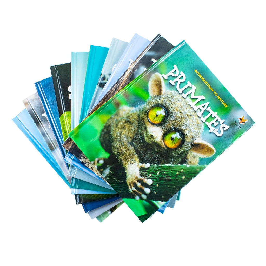 Children Introduction To Nature For Beginners 10 Hardback Books Collection Set (Bear, Big Cats, Birds, Crocodiles And Alligators)