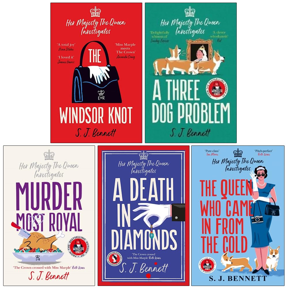 Her Majesty the Queen Investigates Series 5 Books Collection Set By SJ Bennett (The Windsor Knot, A Three Dog Problem)