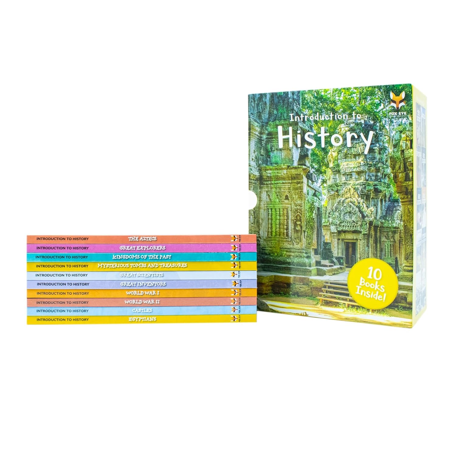 Children Introduction To History For Beginners (Series 2) 10 Hardback Book Collection Set (The Aztecs, Castles, Egyptians, Great Explorers)