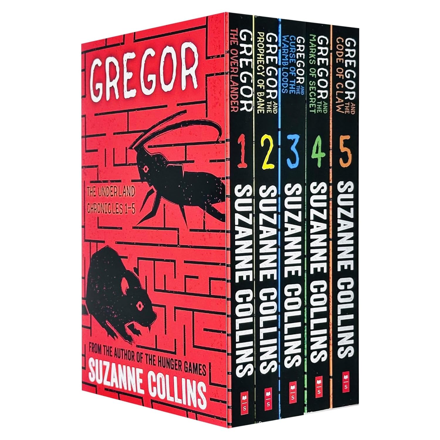 Gregor The Underland Chronicles Series 1-5 Books Collection Set By Suzanne Collins (The Marks of Secrets, Gregor the Overlander, The Prophecy of Bane)