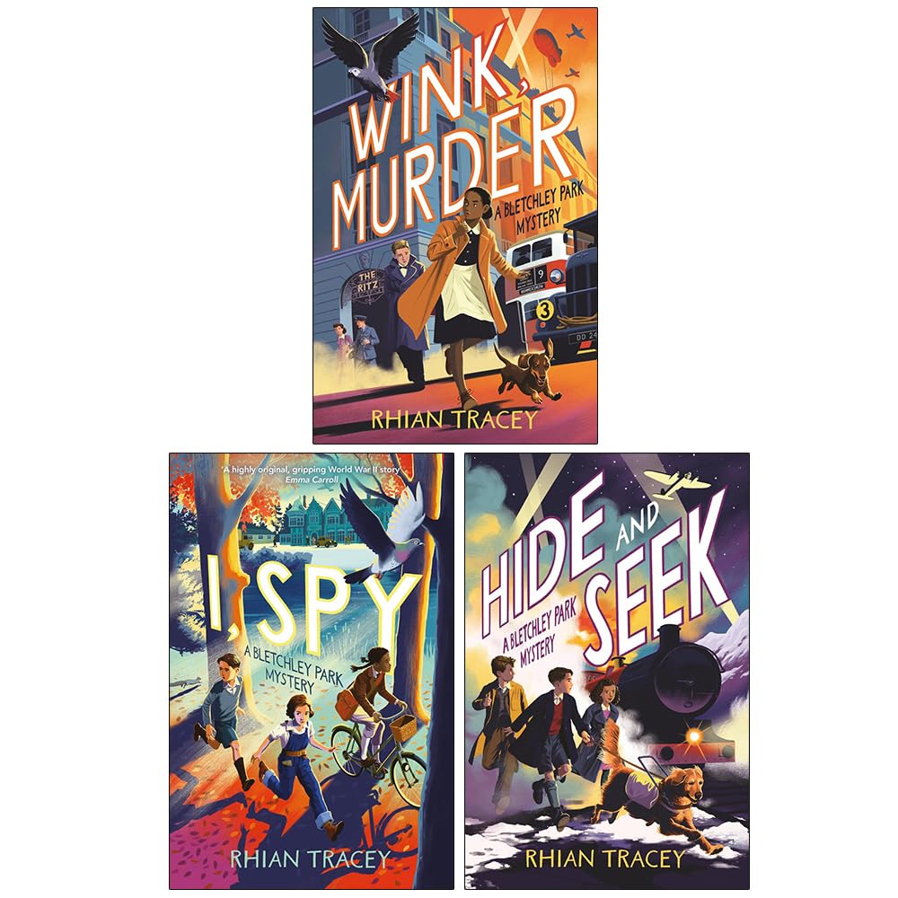 Bletchley Park Mysteries 3 Books Collection Set By Rhian Tracey (Wink Murder, I Spy and Hide and Seek)