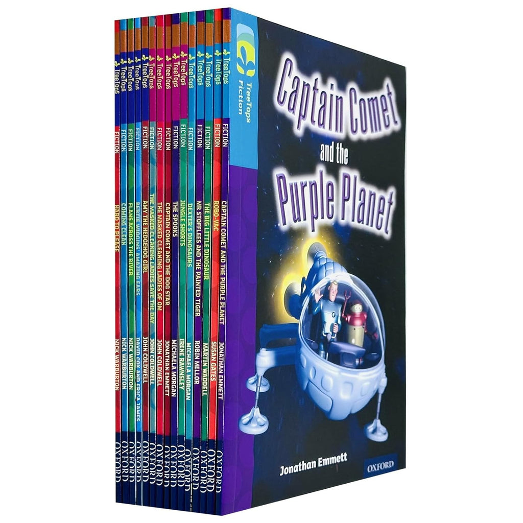 Oxford Reading Tree TreeTops Fiction Collection 15 Books Set (Captain Comet and the Purple Planet)