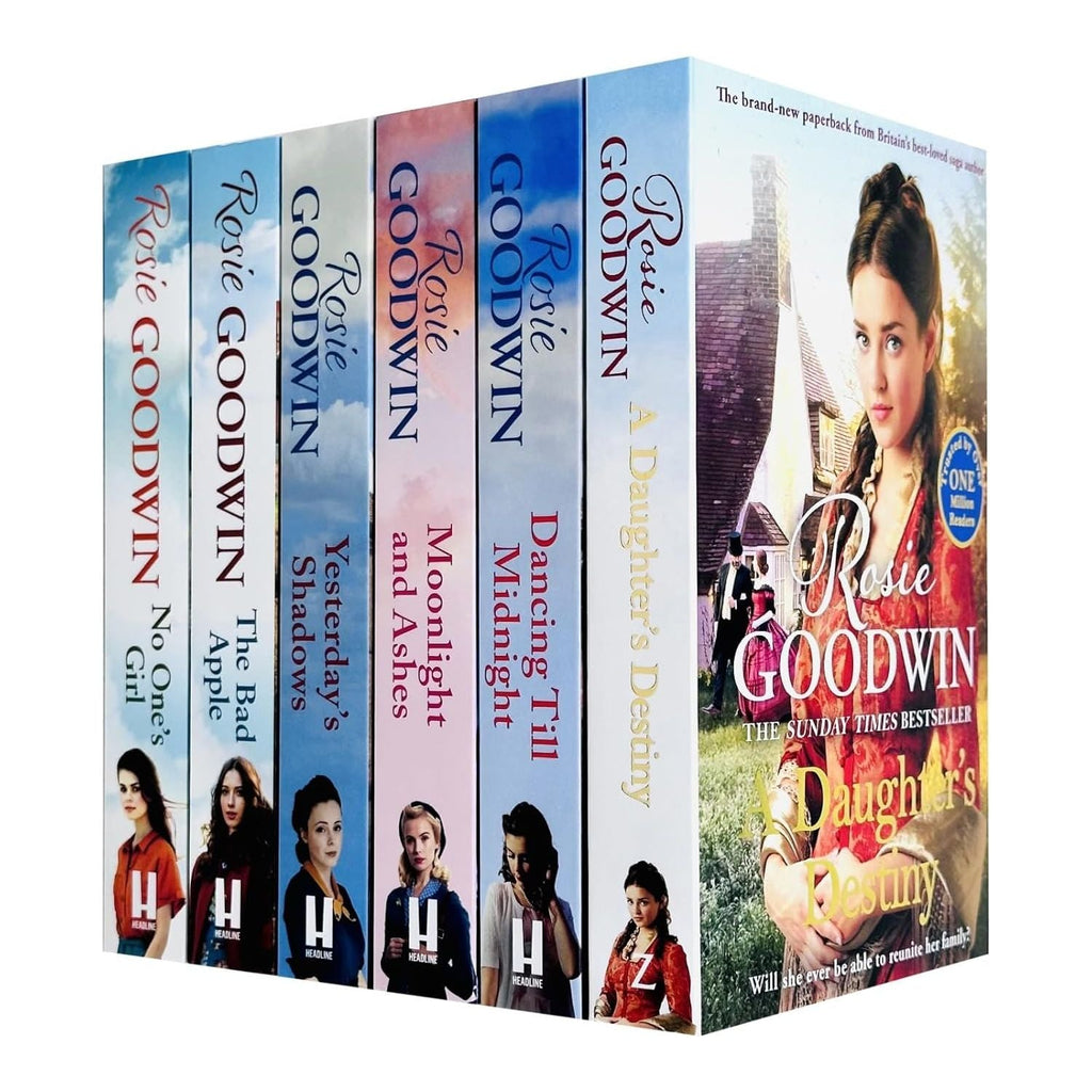 Rosie Goodwin 6 Books Collection Set No One's Girl, A Daughter's Destiny, Dancing Till Midnight
