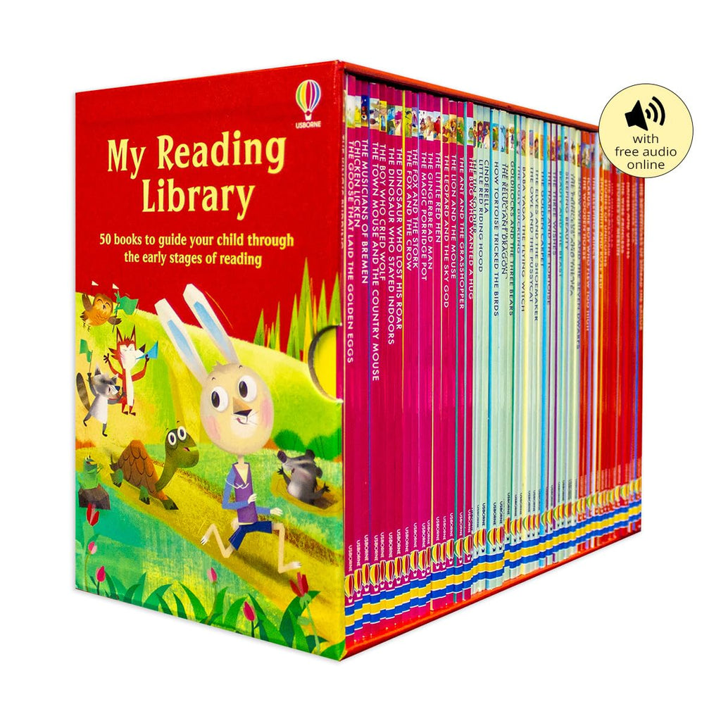 My Reading Library 50 Book Collection Box Set Magic Porridge Pot, King's Pudding, Musicians of Bremen