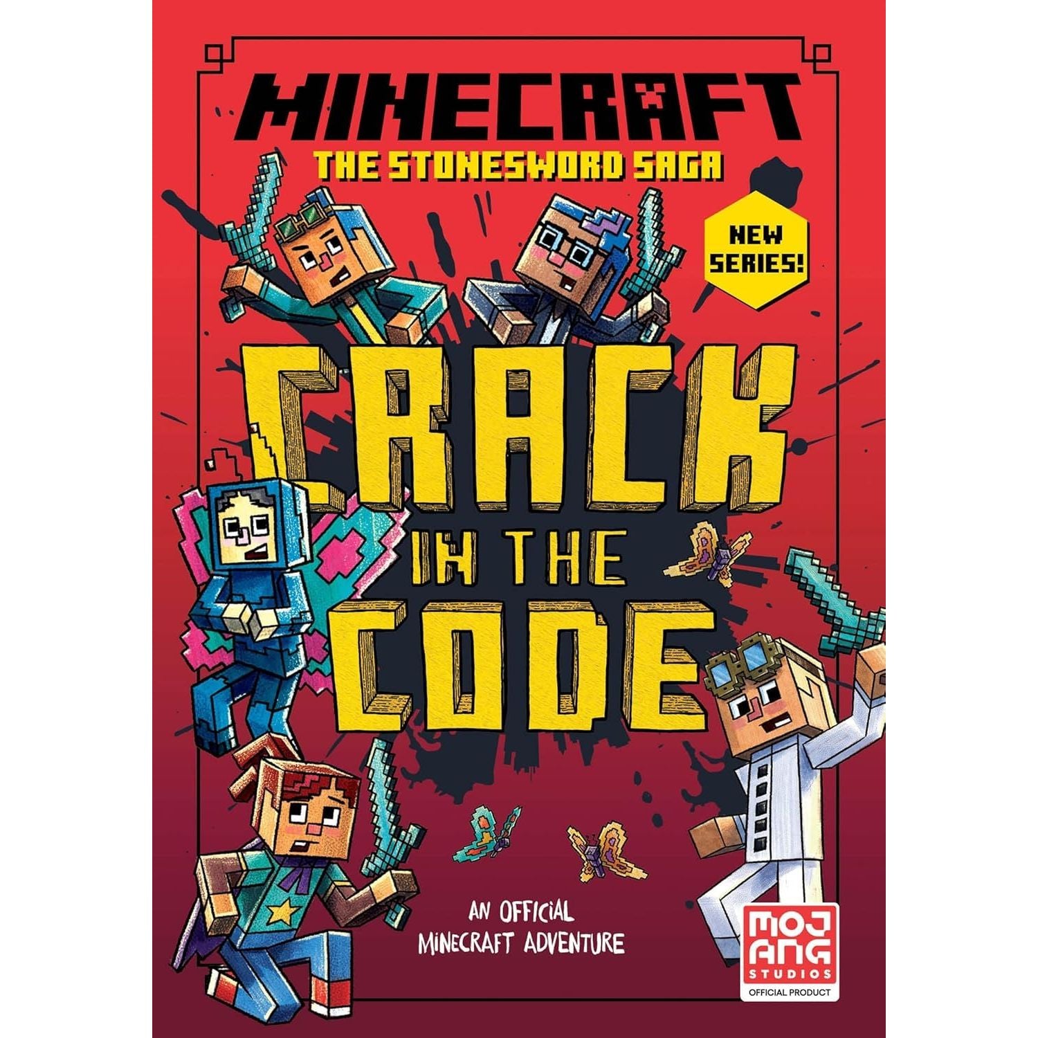 Minecraft Stonesword Saga & Ironsword Academy 8 Books Collection Set By Mojang AB (Crack in the Code, Mobs Rule, New Pets on the Block)