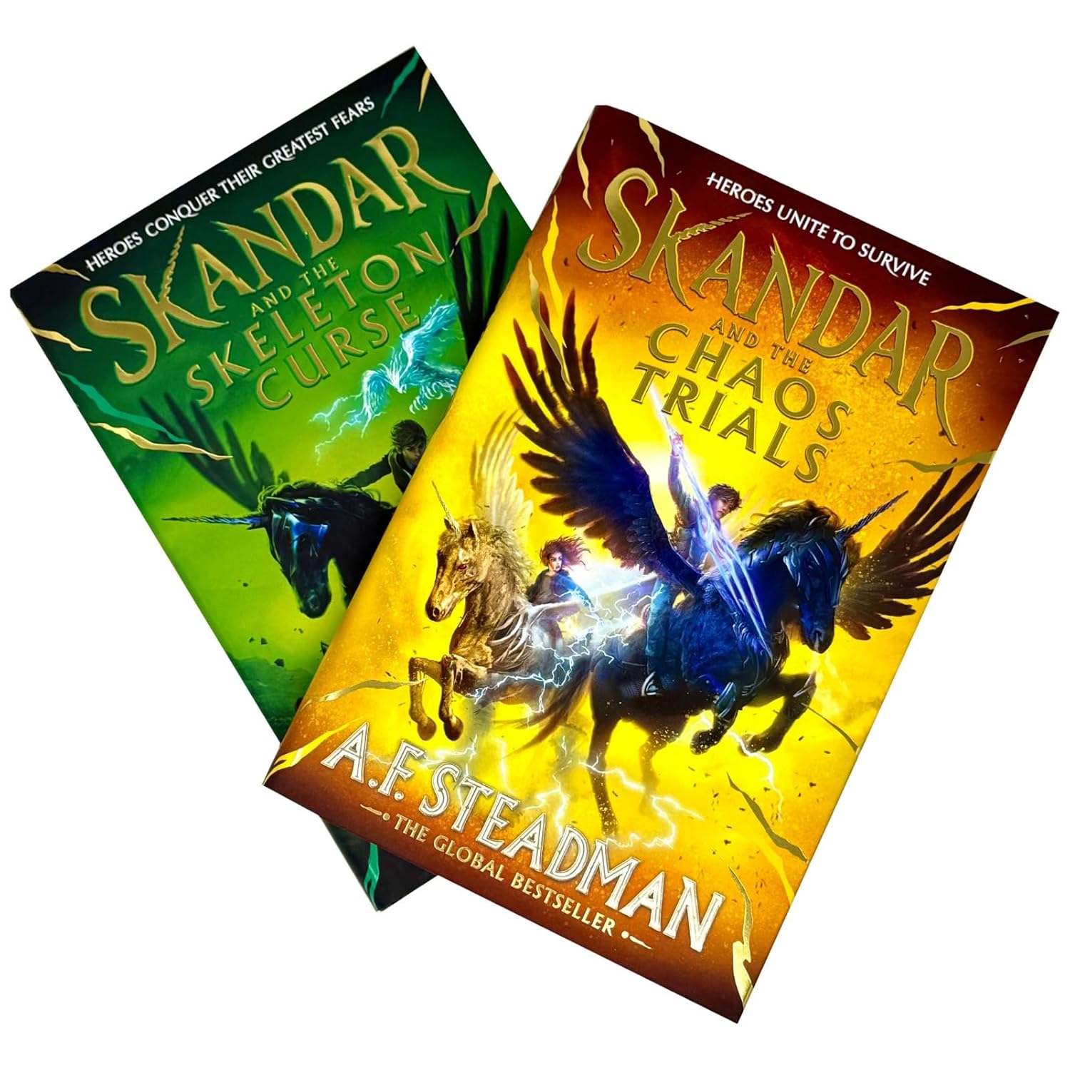 Skandar Series 2 Books Collection Set By A.F. Steadman (Skandar and the Chaos Trials & Skandar and the Skeleton Curse)