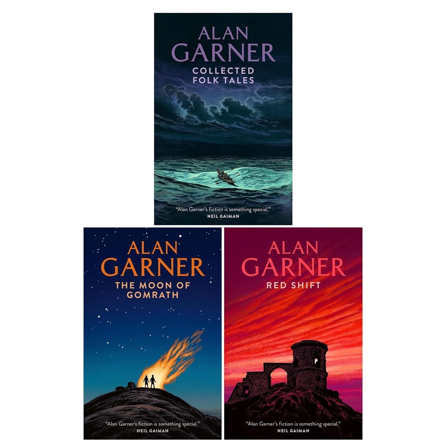 Alan Garner Collection 3 Books Set(Collected Folk Tales, Moon of Gomrath & Red Shift)