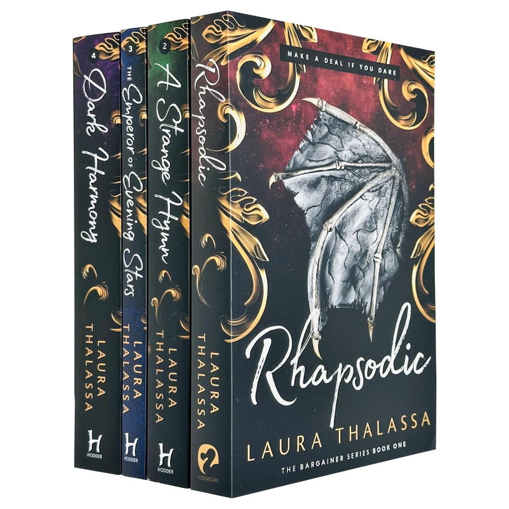 The Bargainer Series 4 Books Collection Set by Laura Thalassa (Rhapsodic, The Emperor of Evening Stars)