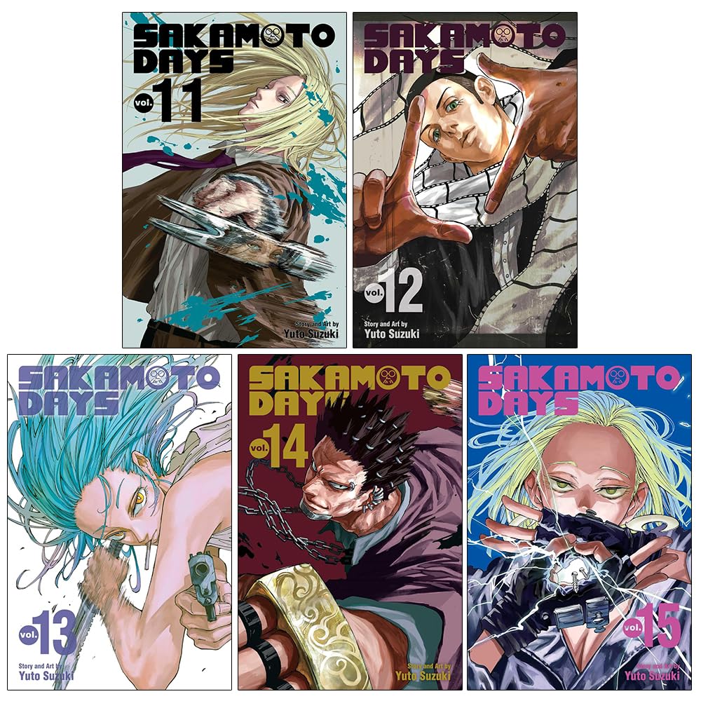 Sakamoto Days Volume 11-15 Collection 5 Books Set By Yuto Suzuki