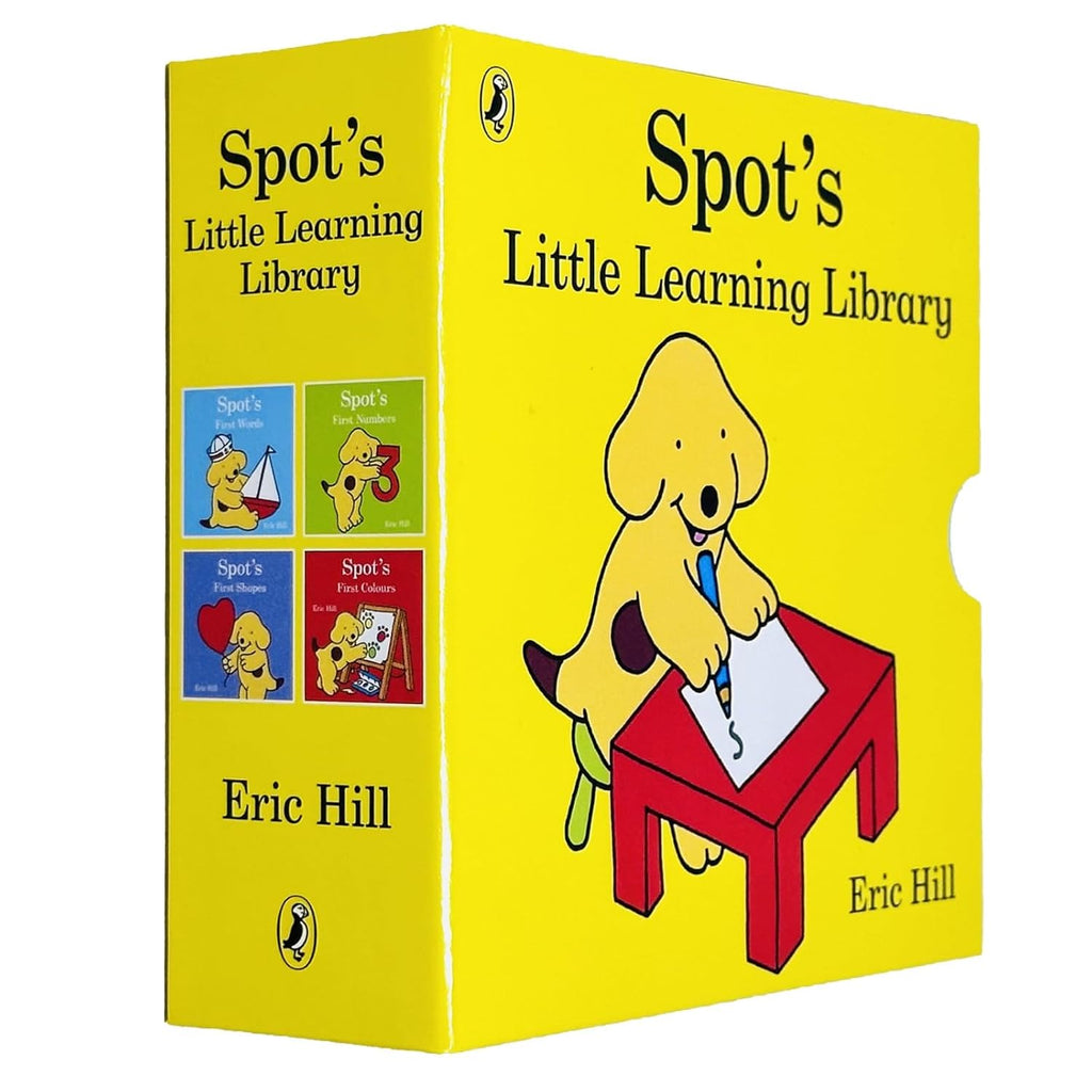 Spot's Little Learning Library 4 Board book Collection Set by Eric Hill (Shapes, Numbers, Colours and Words)