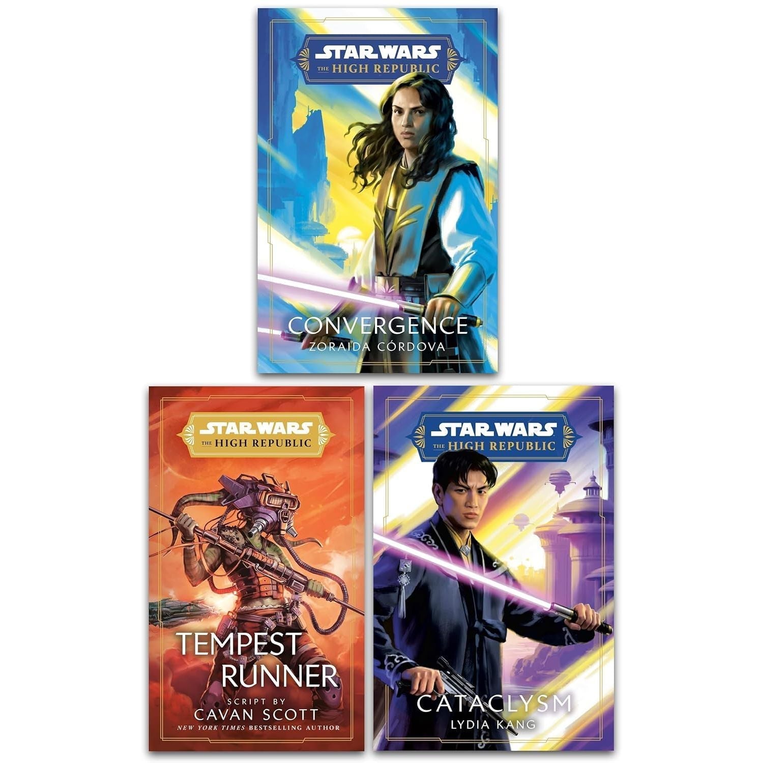 Star Wars High Republic Series 3 Books Collection Set (Books 4-6) (Tempest Runner, Convergence(PB), Cataclysm)