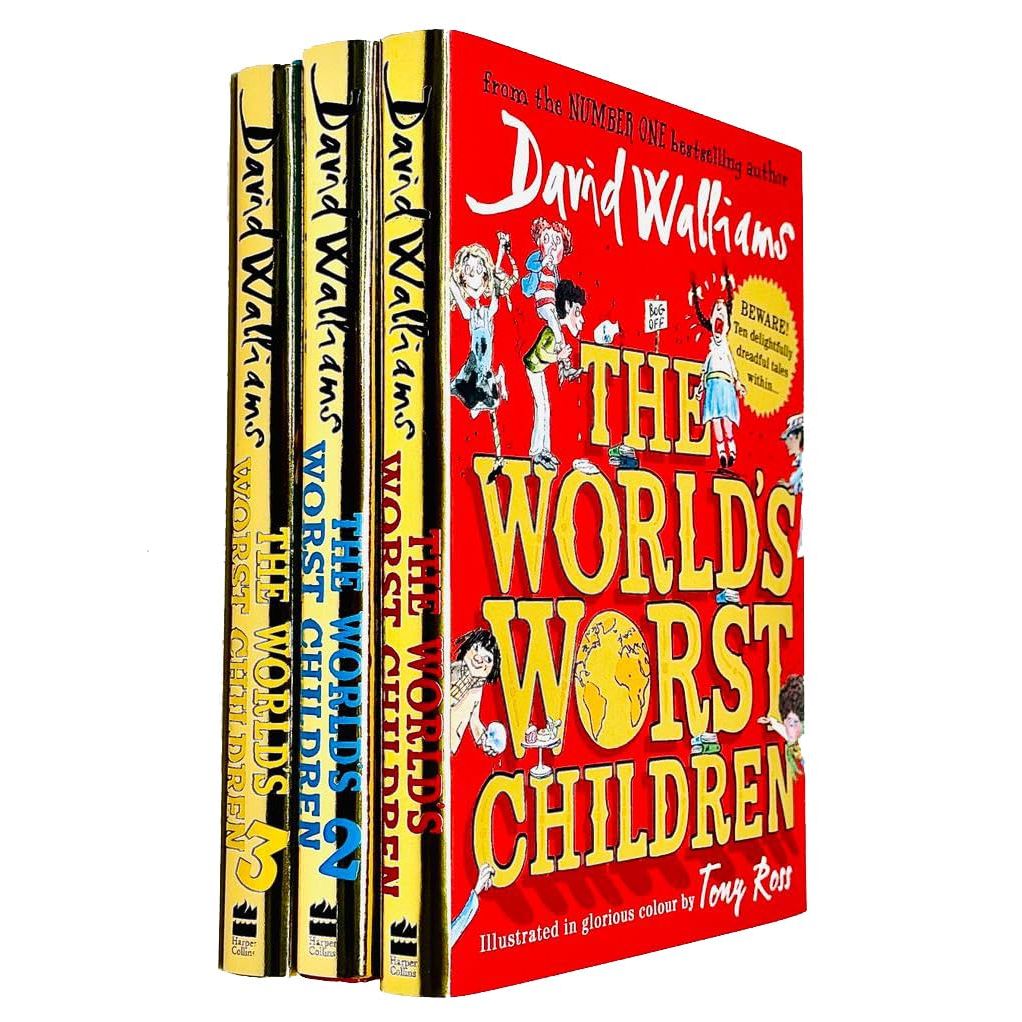 David Walliams Worlds Worst Children Collection 3 Books Set (The Worlds Worst Children 1, 2 & 3)