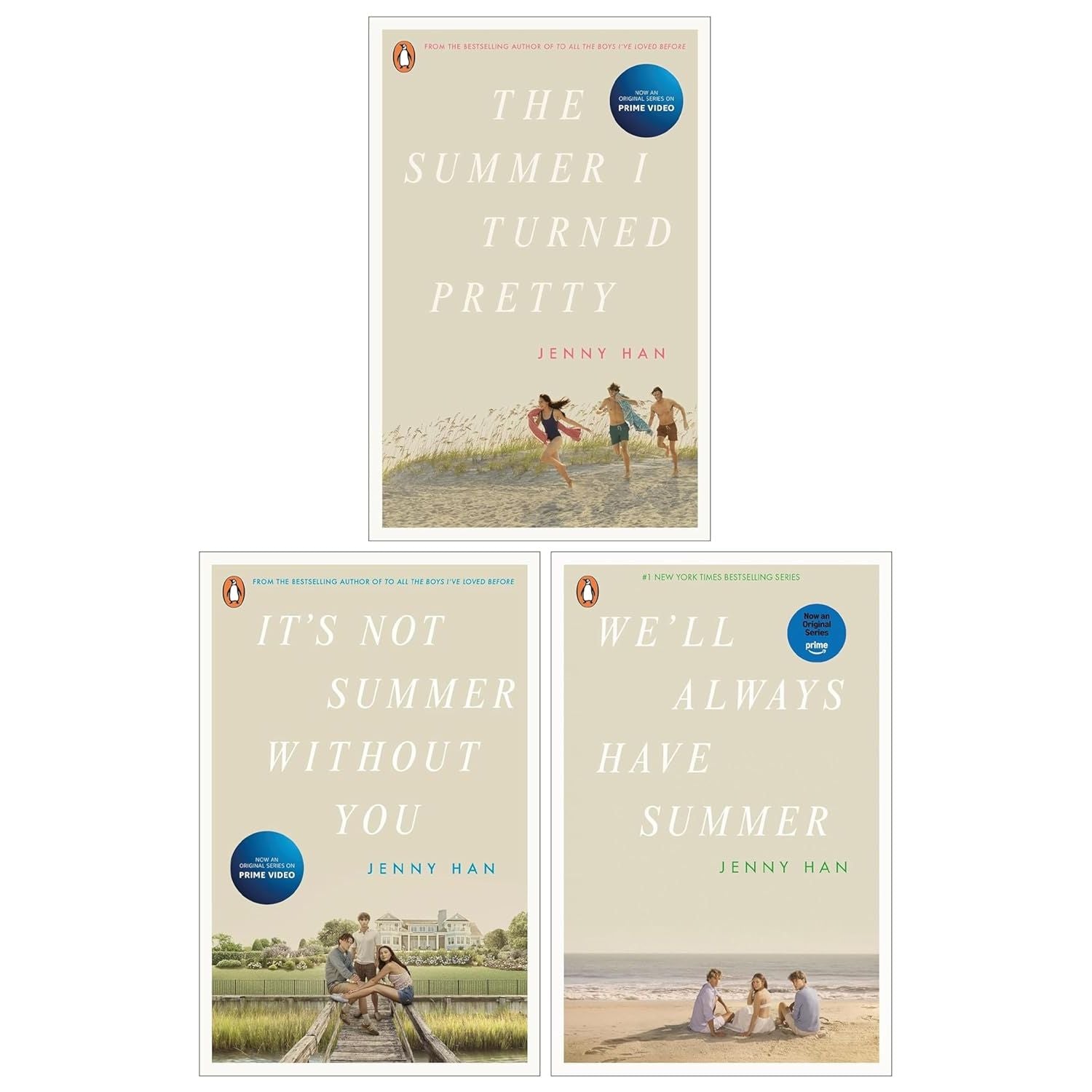 The Summer I Turned Pretty Series by Jenny Han 3 Books Collection Set(The Summer I Turned Pretty, It's Not Summer Without You  & We'll Always Have Summer)