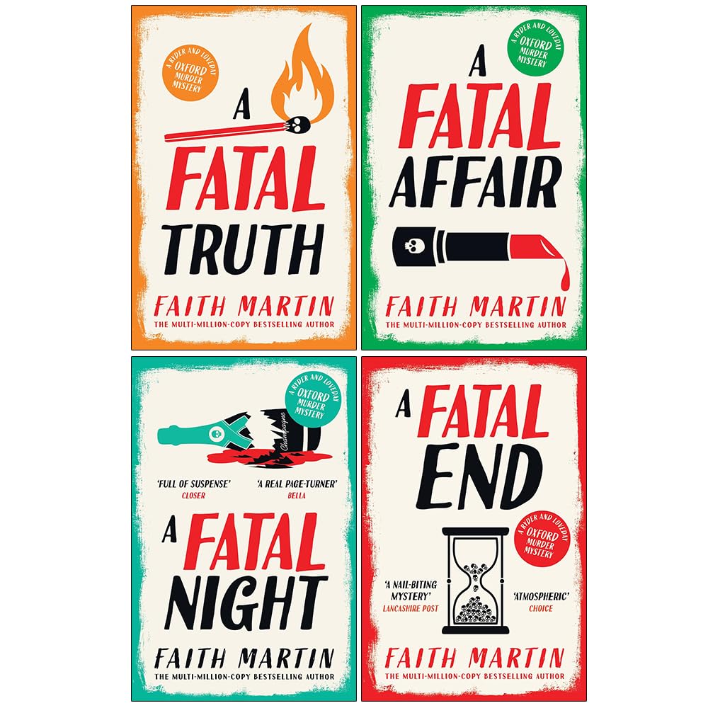 Ryder and Loveday Series 5-8: 4 Books Collection Set By Faith Martin (A Fatal Truth, A Fatal Affair, A Fatal Night and A Fatal End)