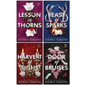 Thornchapel Series 4 Books Collection Set By Sierra Simone (A Lesson in Thorns, Feast of Sparks, Harvest of Sighs and Door of Bruises)