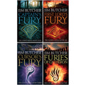 Jim Butcher Codex Alera Series 4 Books Collection Set (Captain's Fury, First Lord's Fury, Cursor's Fury, Furies Of Calderon)