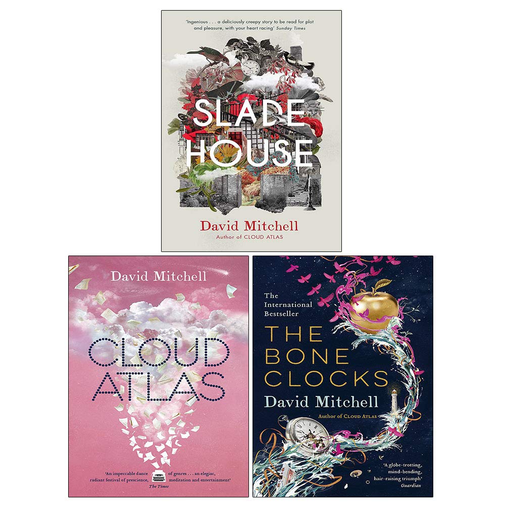 David Mitchell 3 Books Collection Set:(Cloud Atlas, The Bone Clocks, Slade House)