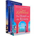 Carol Kirkwood 4 Books Collection Set (Under A Greek Moon, The Hotel On The Riviera, Secrets of the Villa Amore and Once Upon a Time in Venice [Hardback])