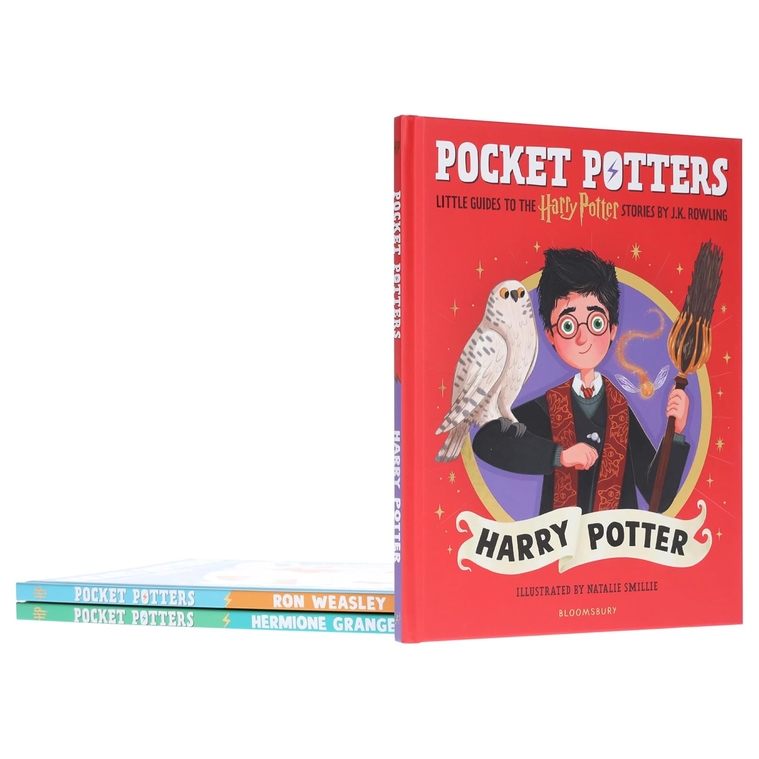 Harry Potter: Pocket Potters by J.K. Rowling Illustrated 3 Books Collection Set (Harry Potter, Ron Weasley & Hermione Granger)