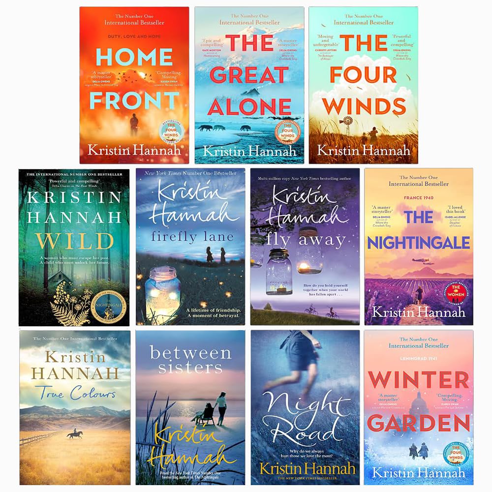 Kristin Hannah Collection 11 Books Set (The Nightingale, The Four Winds, The Great Alone, Winter Garden)