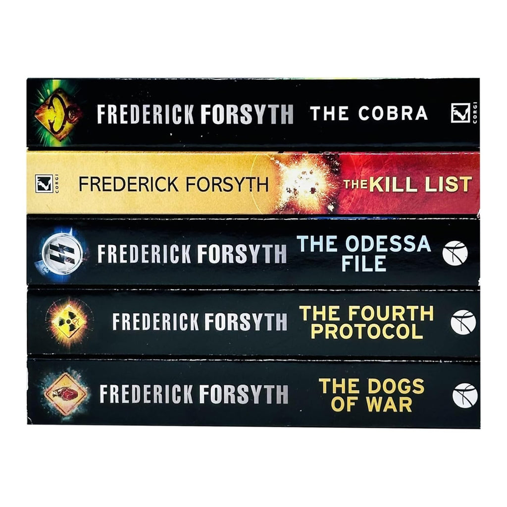 Frederick Forsyth 5 Books Collection Set (The Cobra, The Kill List, The Odessa File, The Fourth Protocol & The Dogs Of War)