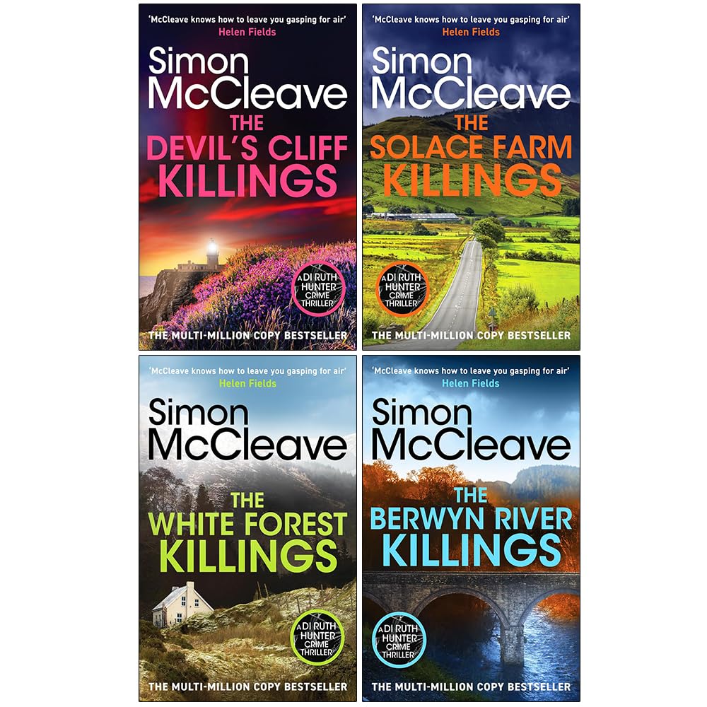 DI Ruth Hunter Series (4-7) Collection 4 Books Set By Simon McCleave (The Devil's Cliffs Killings)