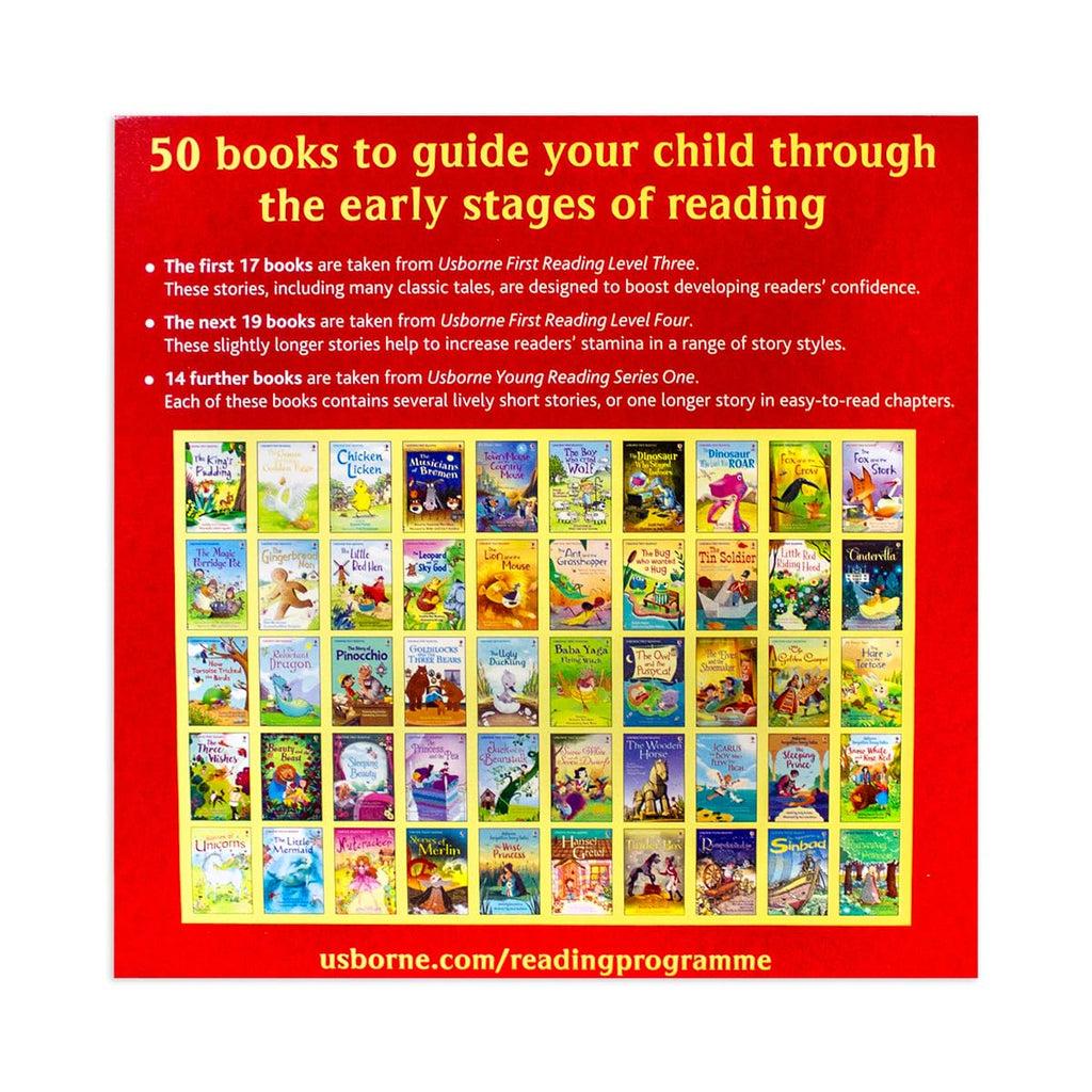 My Reading Library 50 Book Collection Box Set Magic Porridge Pot, King's Pudding, Musicians of Bremen