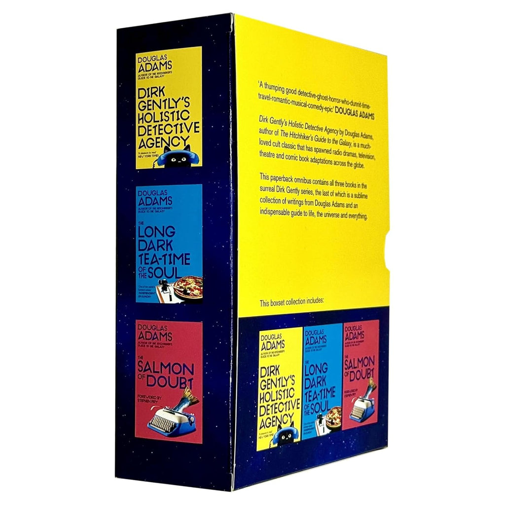 Dirk Gently 3 Books Boxset (Dirk Gently's Holistic Detective Agency, The Long Dark Tea-Time of the Soul, The Salmon of Doubt)