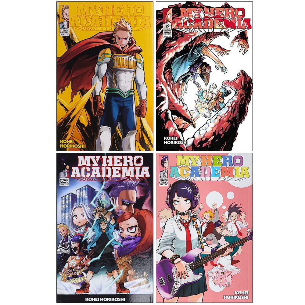My Hero Academia Volume 17-20 Collection 4 Books Set By Kouhei Horikoshi (Lemillion, Bright Future, School Festival, School Festival Start!!)