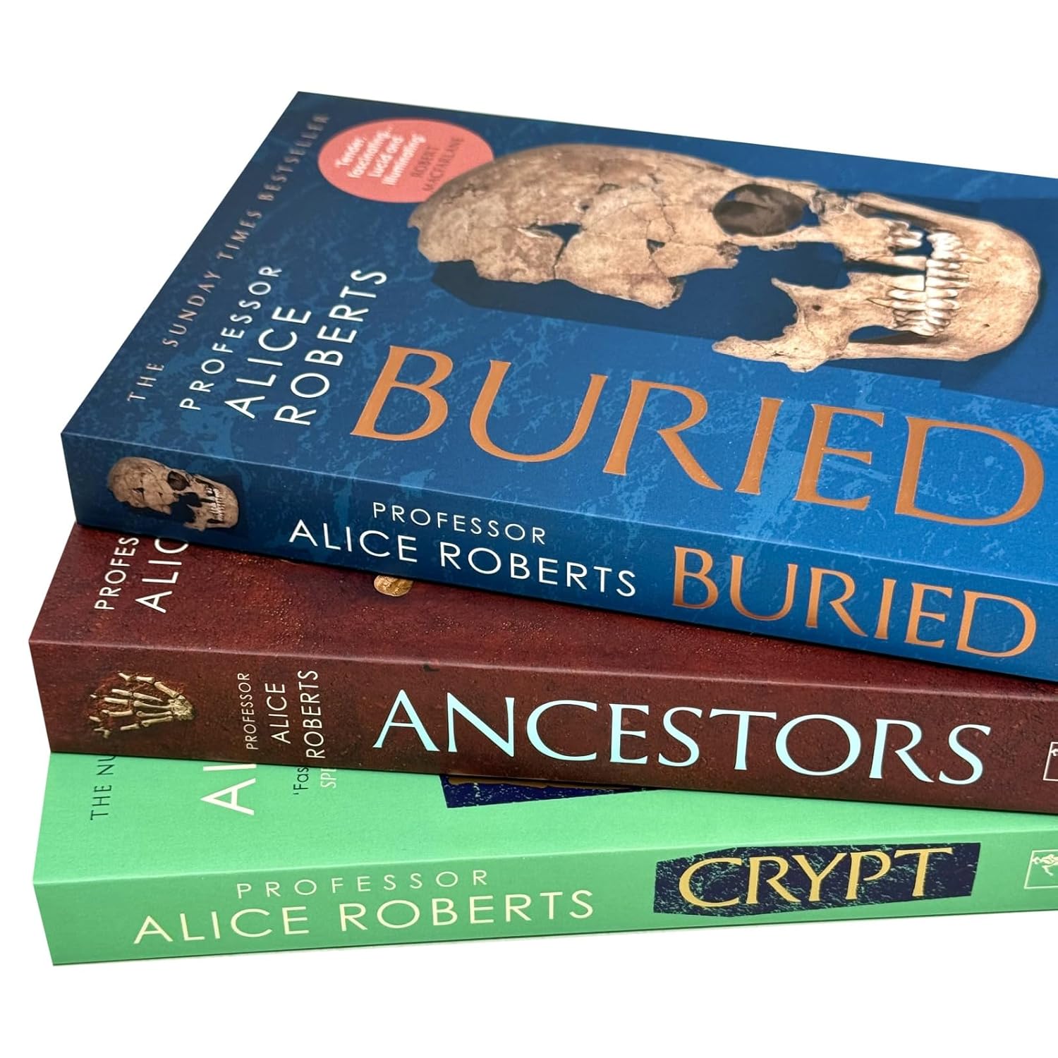 Alice Roberts 3 Books Collection Set (Buried, Ancestors and Crypt)