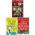 Stephen Mangan Collection 3 Books Set (The Unlikely Rise of Harry Sponge, The Day I Fell Down the Toilet and The Great Reindeer Rescue)