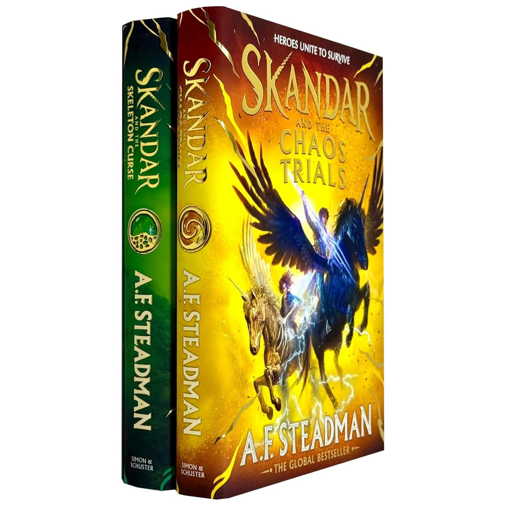 Skandar Series 2 Books Collection Set By A.F. Steadman (Skandar and the Chaos Trials & Skandar and the Skeleton Curse)