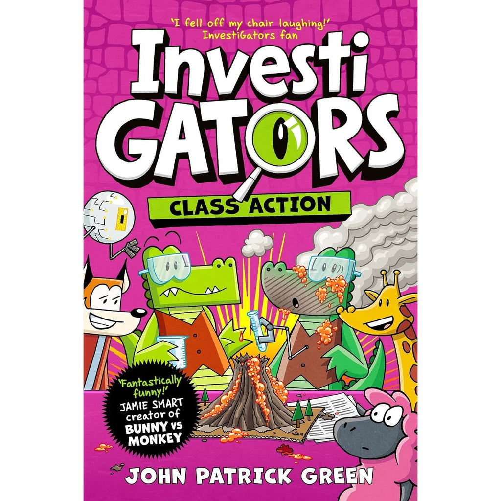 InvestiGators Series by John Patrick Green 4 Books Set 6-9 (All Tide Up, Heist and Seek, Class Action, Case Files)