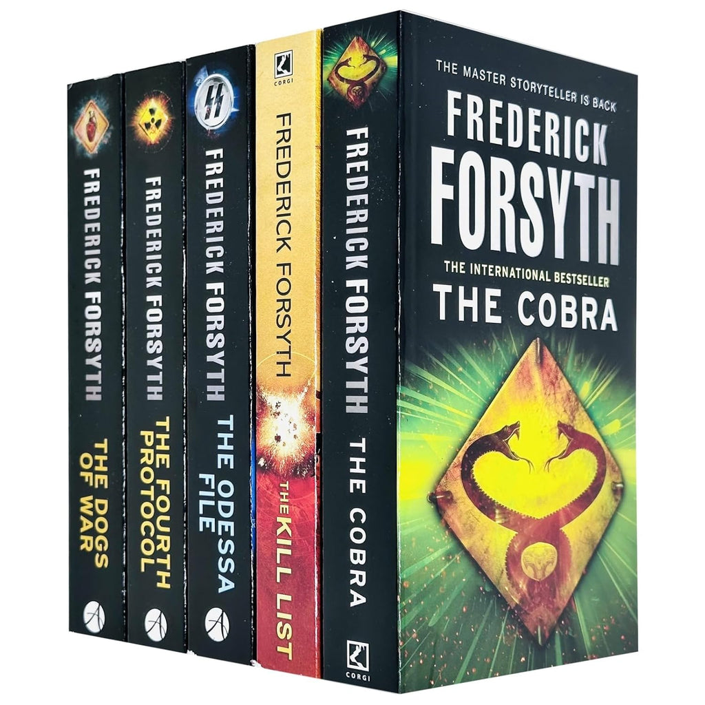 Frederick Forsyth 5 Books Collection Set (The Cobra, The Kill List, The Odessa File, The Fourth Protocol & The Dogs Of War)