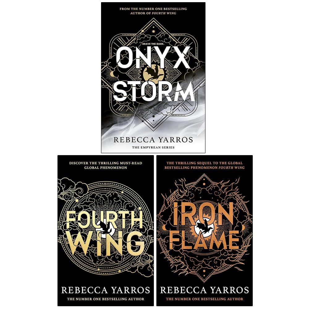 The Empyrean Series Collection 3 Books Set By Rebecca Yarros ([PB] Fourth Wing, [PB] Iron Flame and [HB] Onyx Storm)