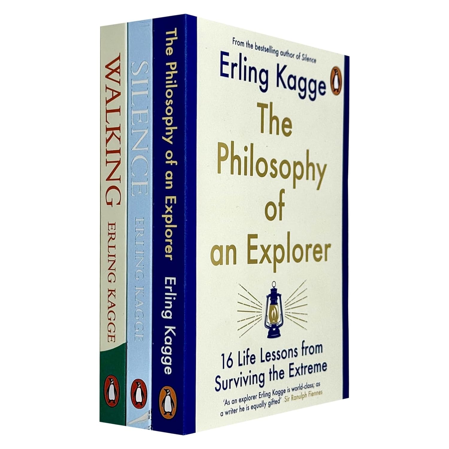 Erling Kagge 3 Books Collection Set (Walking One Step at a Time, Silence In the Age of Noise &amp; The Philosophy of an Explorer)