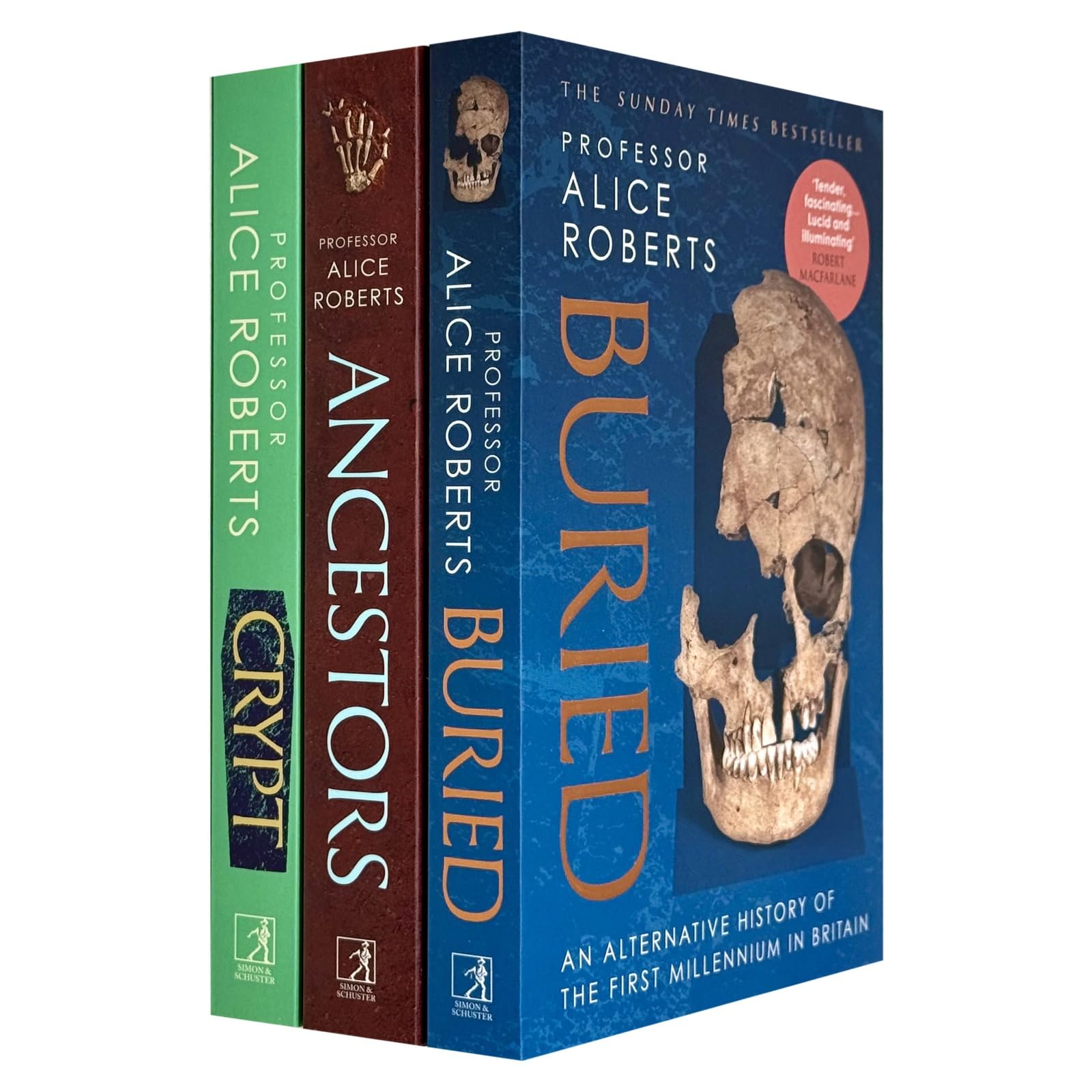 Alice Roberts 3 Books Collection Set (Buried, Ancestors and Crypt)