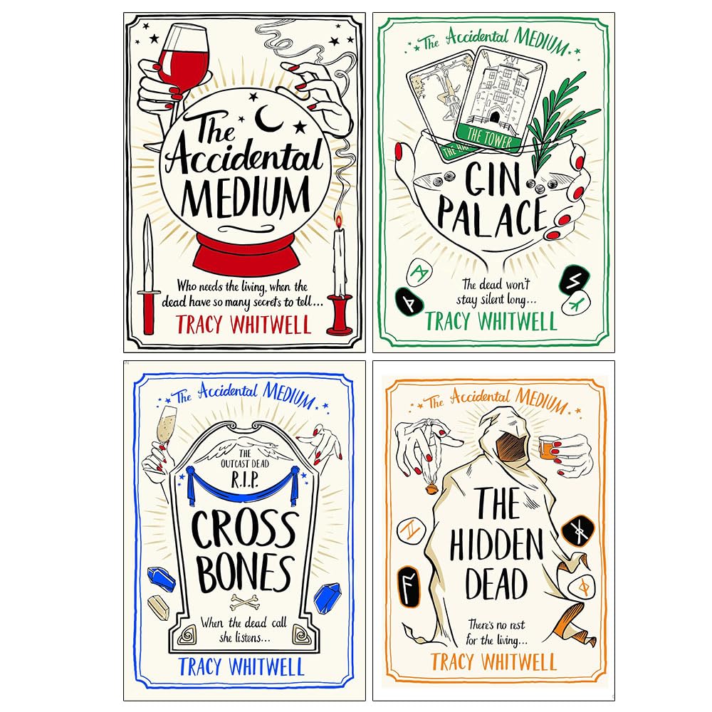 The Accidental Medium Series 4 Books Collection Set by Tracy Whitwell (The Accidental Medium, Gin Palace, Cross Bones, The Hidden Dead)