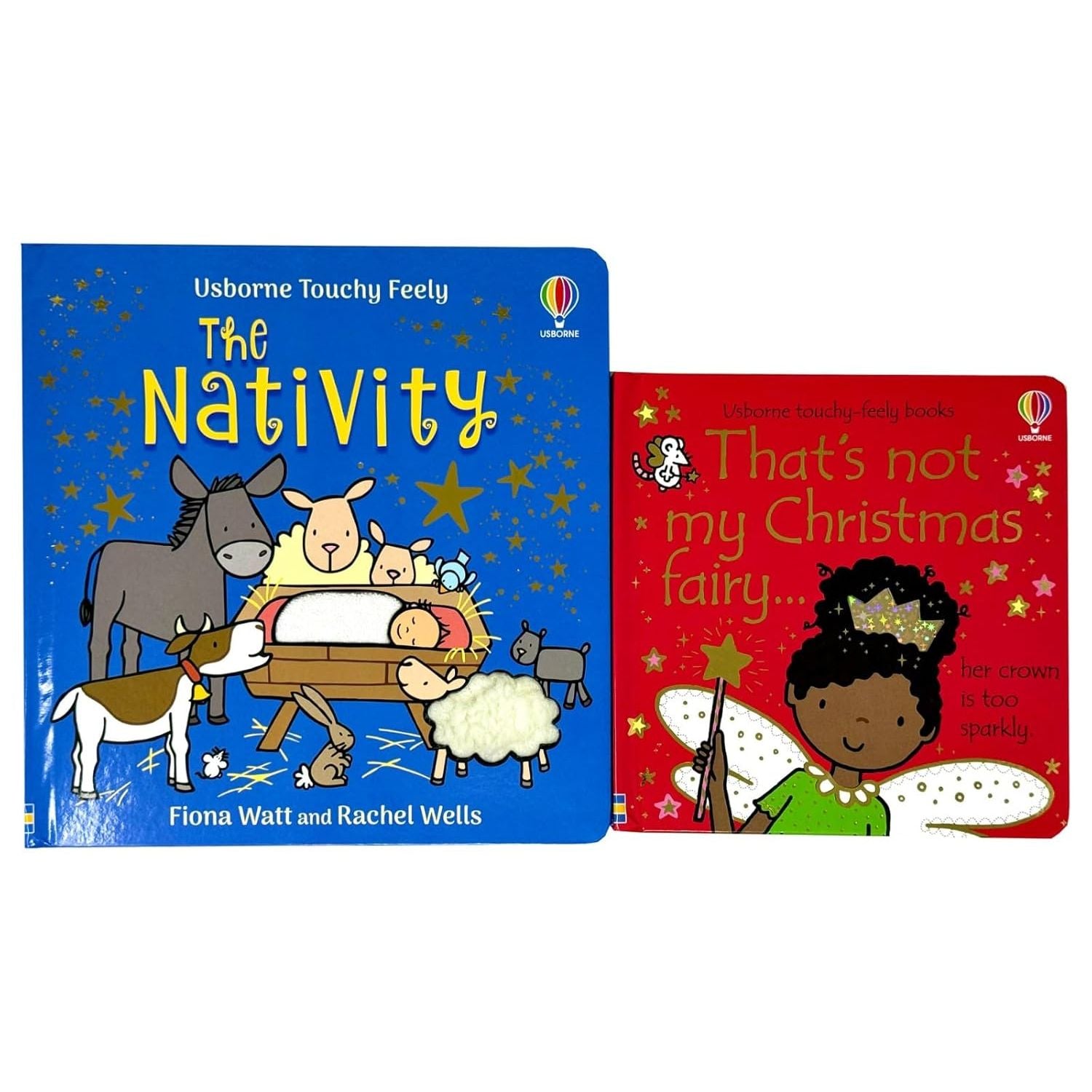 Touchy-feely The Nativity & That's Not My Christmas Fairy By Fiona Watt, Rachel Wells 2 Books Collection Set