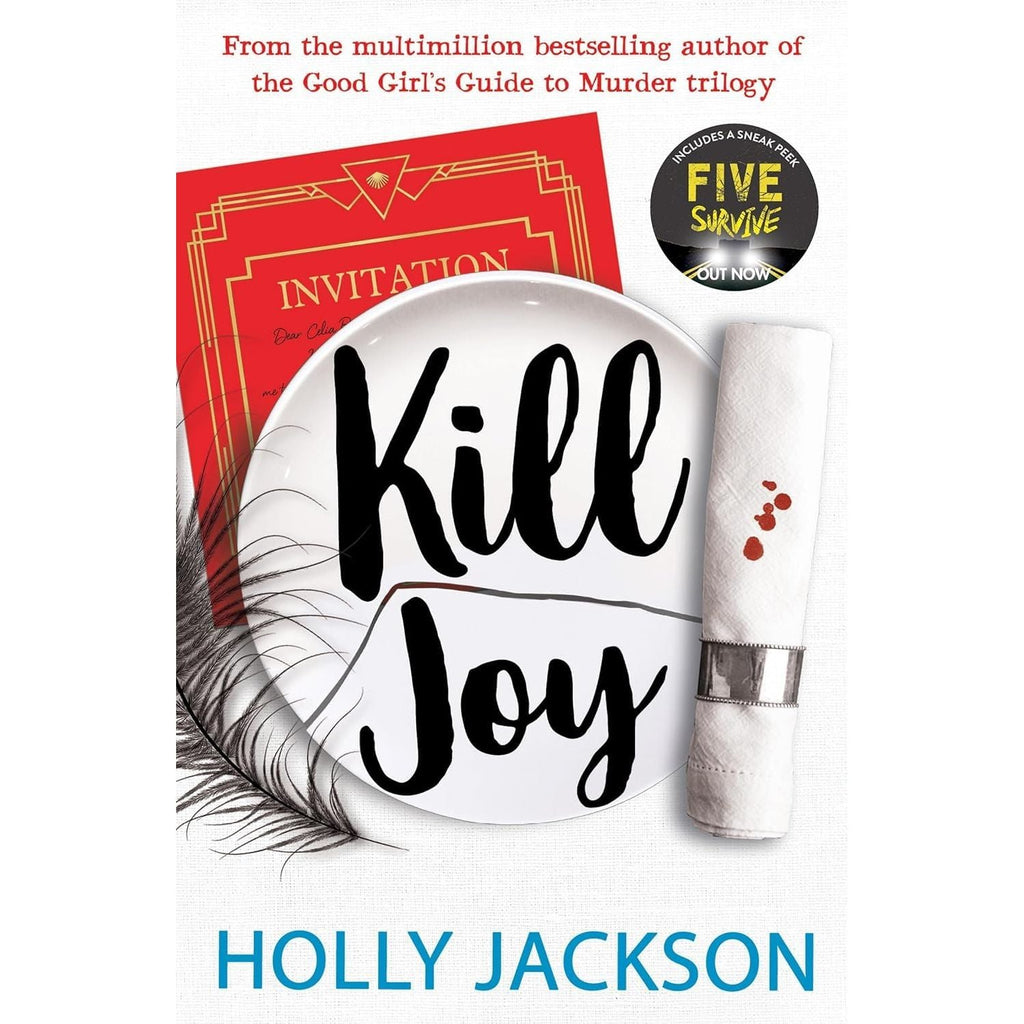 Holly Jackson 4 Books Collection Set (Kill Joy, The Reappearance of Rachel Price, Not Quite Dead Yet(HB), Five Survive)
