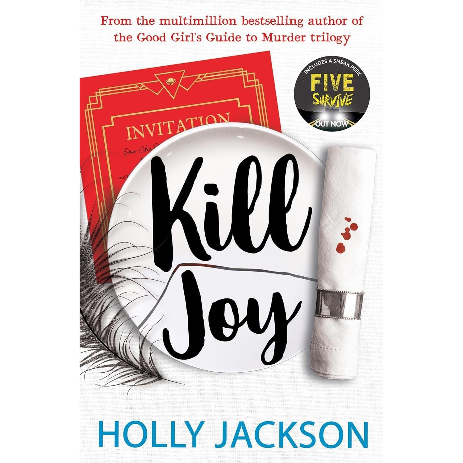Holly Jackson 4 Books Collection Set (Kill Joy, The Reappearance of Rachel Price, Not Quite Dead Yet(HB), Five Survive)
