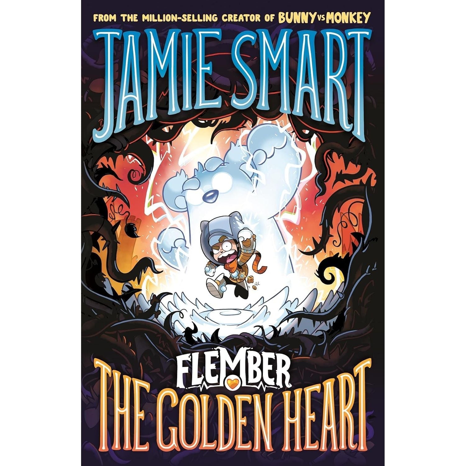 Flember Series 5 Books Collection Set (Books 1-5) by Jamie Smart (The Secret Book, Crystal Caves, Glowing Skull, Power of the Wildening, Golden Heart)