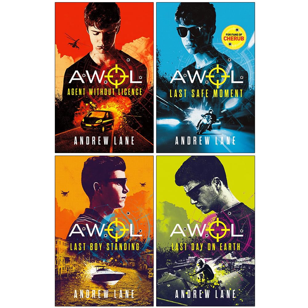 Andrew Lane AWOL Series 4 Books Collection Set (Agent Without Licence, Last Safe Moment, Last Boy Standing and Last Day on Earth)