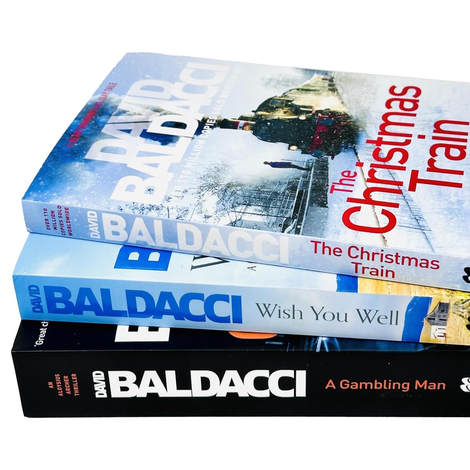 David Baldacci Collection 3 Books Set (The Christmas Train, Wish You Well and A Gambling Man)