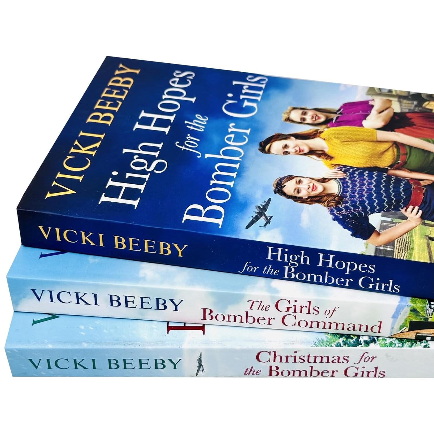 Bomber Command Girls Series 3 Books Collection Set By Vicki Beeby (Christmas for the Bomber Girls, The Girls of Bomber Command and High Hopes for the Bomber Girls)