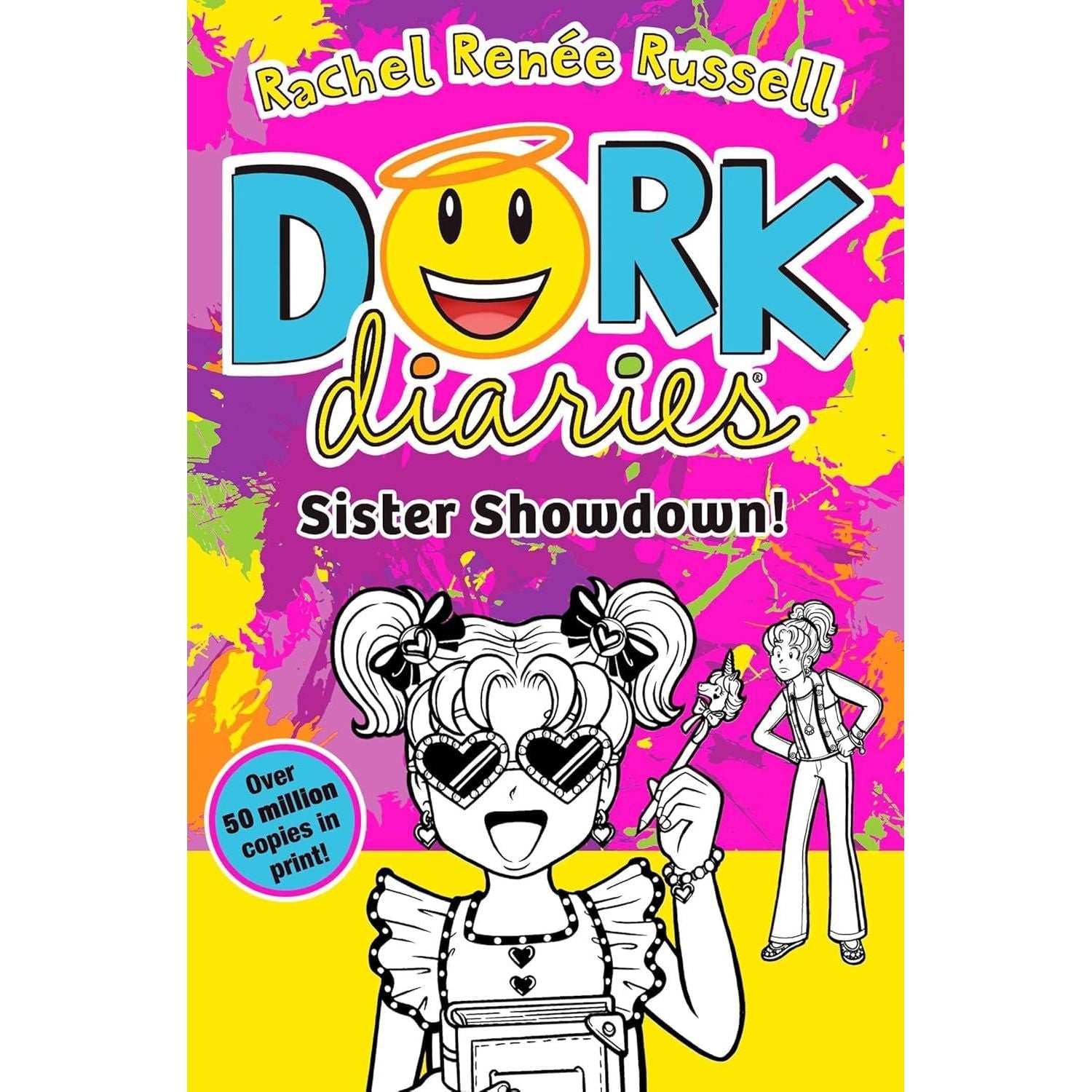 Dork Diaries Collection 4 Books Set (Volume 13-16) By Rachel Renee Russell (Sister Showdown, Birthday Drama!, Spectacular Superstar and I Love Paris!)