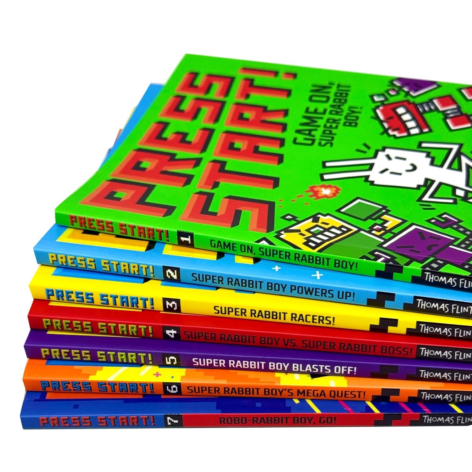 Press Start Series 1-7 Books Collection by Thomas Flintham