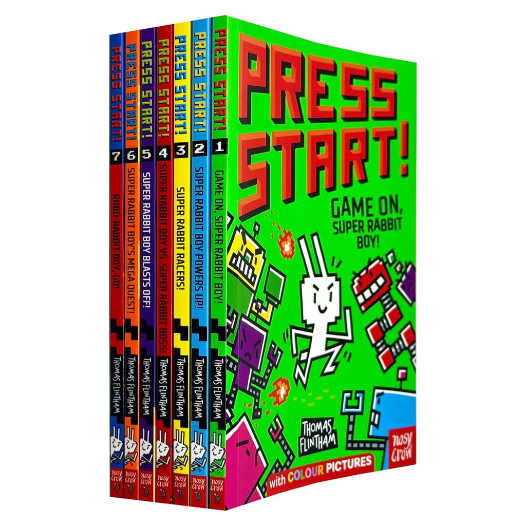 Press Start Series 1-7 Books Collection by Thomas Flintham