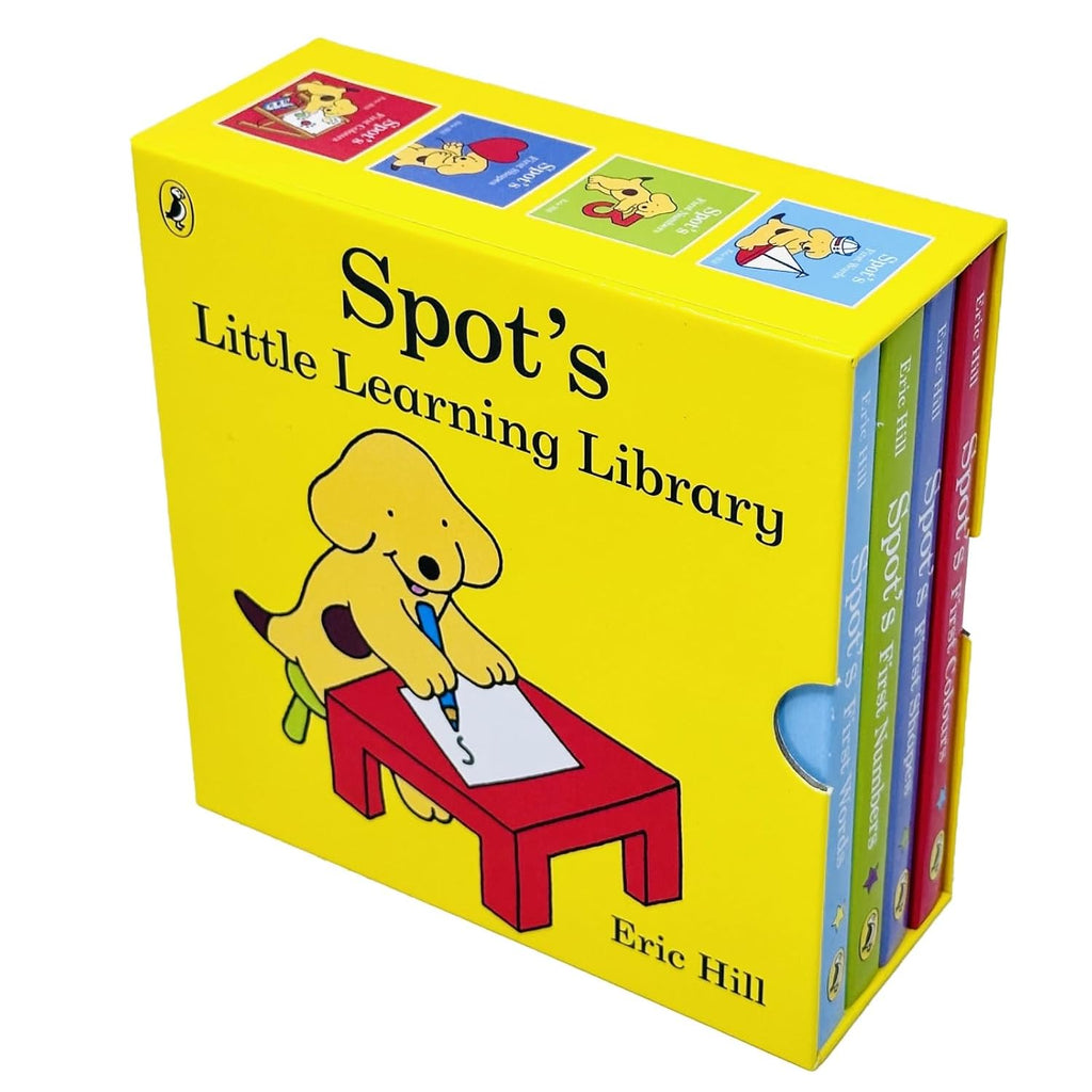 Spot's Little Learning Library 4 Board book Collection Set by Eric Hill (Shapes, Numbers, Colours and Words)